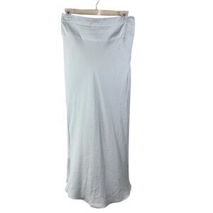 Free People Pale Blue Maxi Skirt with Smooth Waistband